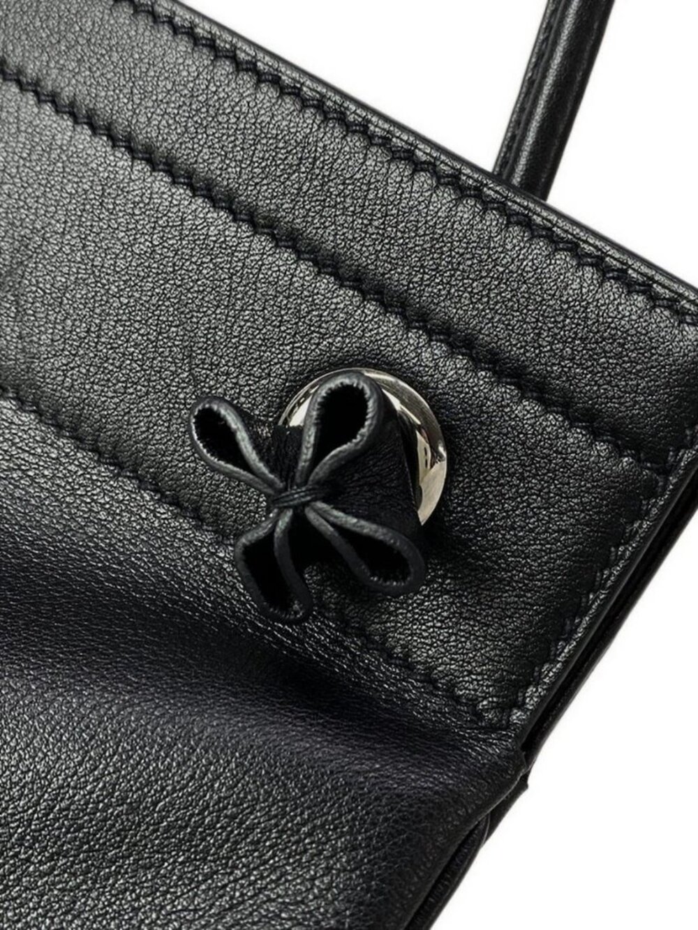 HERMES Aline Mini Black Agneau Milo Veau Swift Y Shoulder Bag - Picture 10 of 15